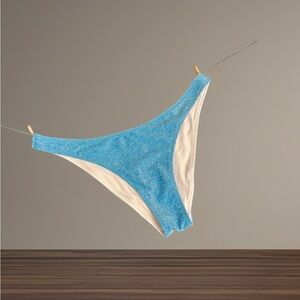 PINK Victoria's Secret Sparkling Blue Bikini Bottom